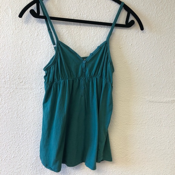 Rip Curl Tops - *Rip Curl Blue Green VNeck Cami Tank Button Medium